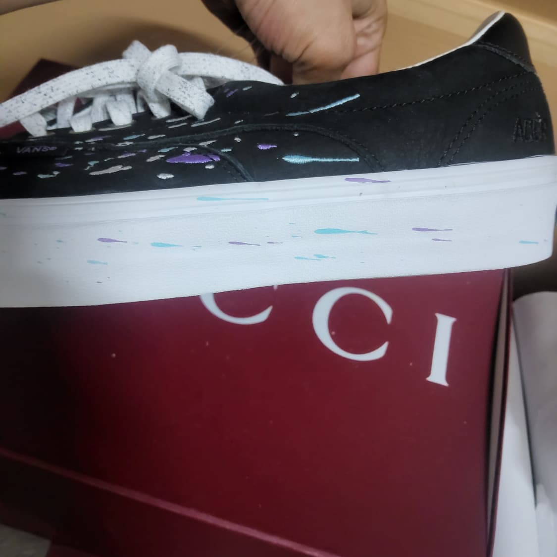  반스 vans 에이서 니 스플래터 자수 스니커즈 280 상품이미지5