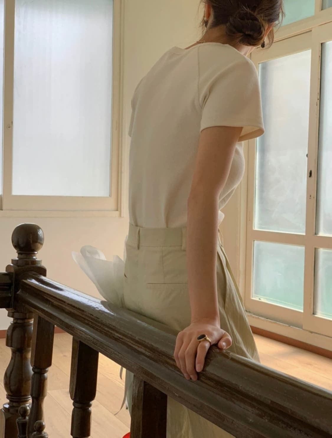 시그니처 크림티셔츠 상품이미지7