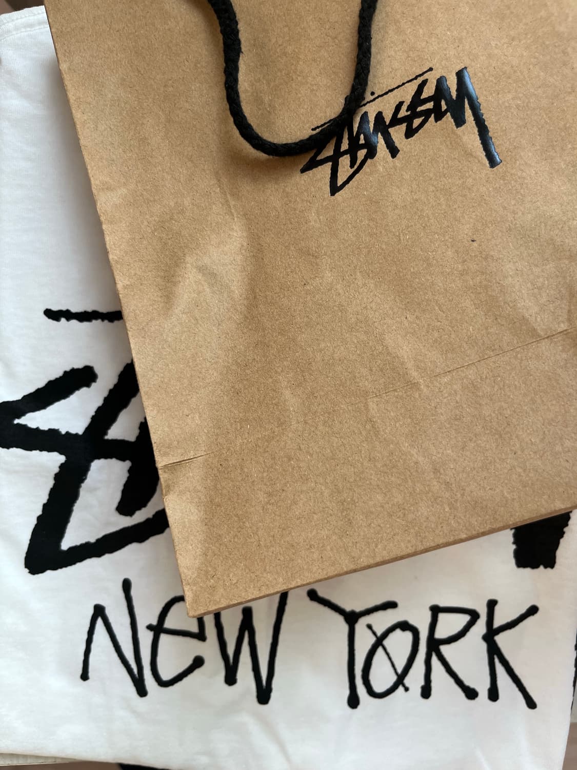 스투시 뉴욕 티셔츠 화이트 L 새상품 상품이미지4