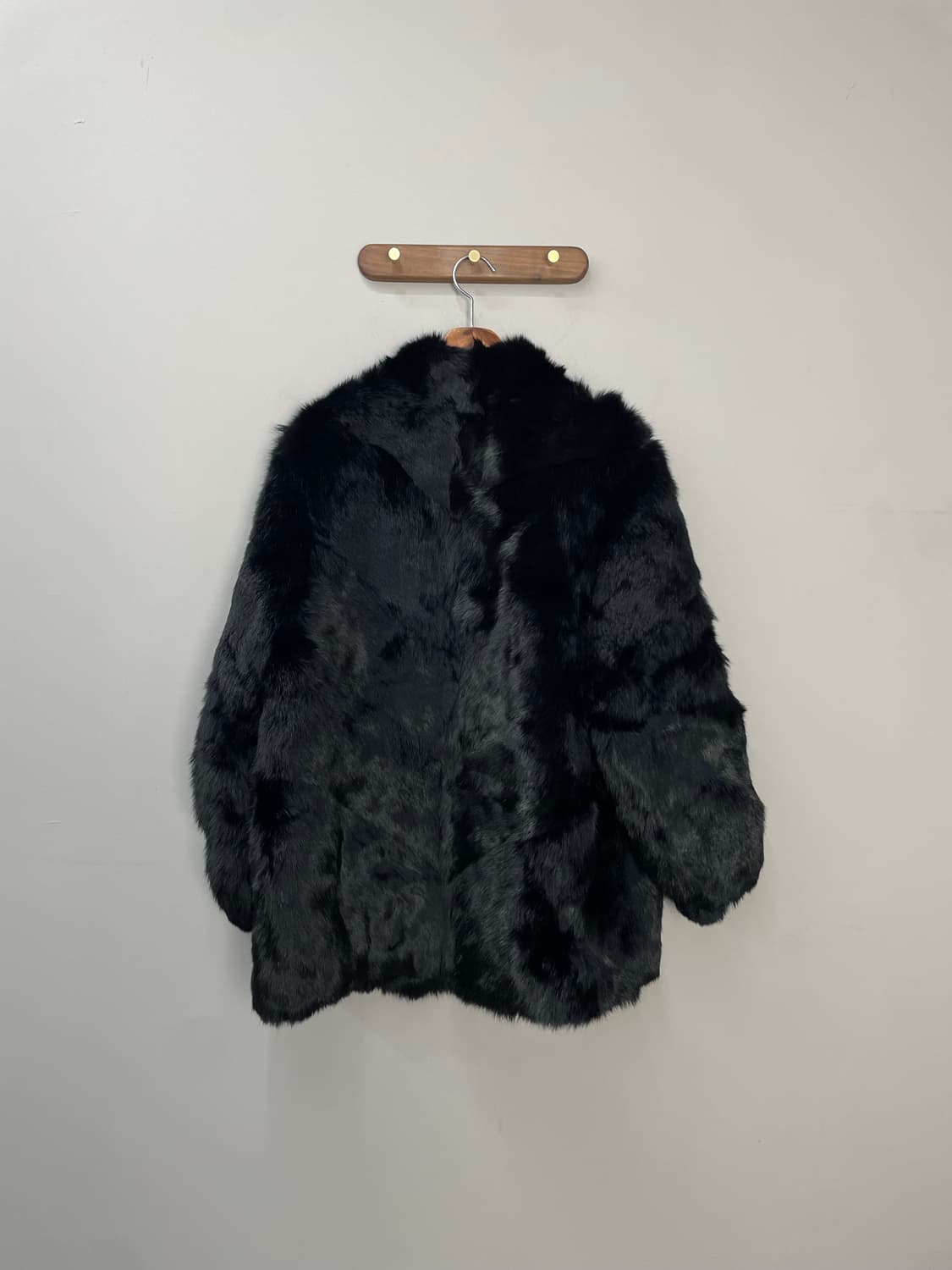 빈티지 블랙 퍼 코트 H1137 상품이미지5