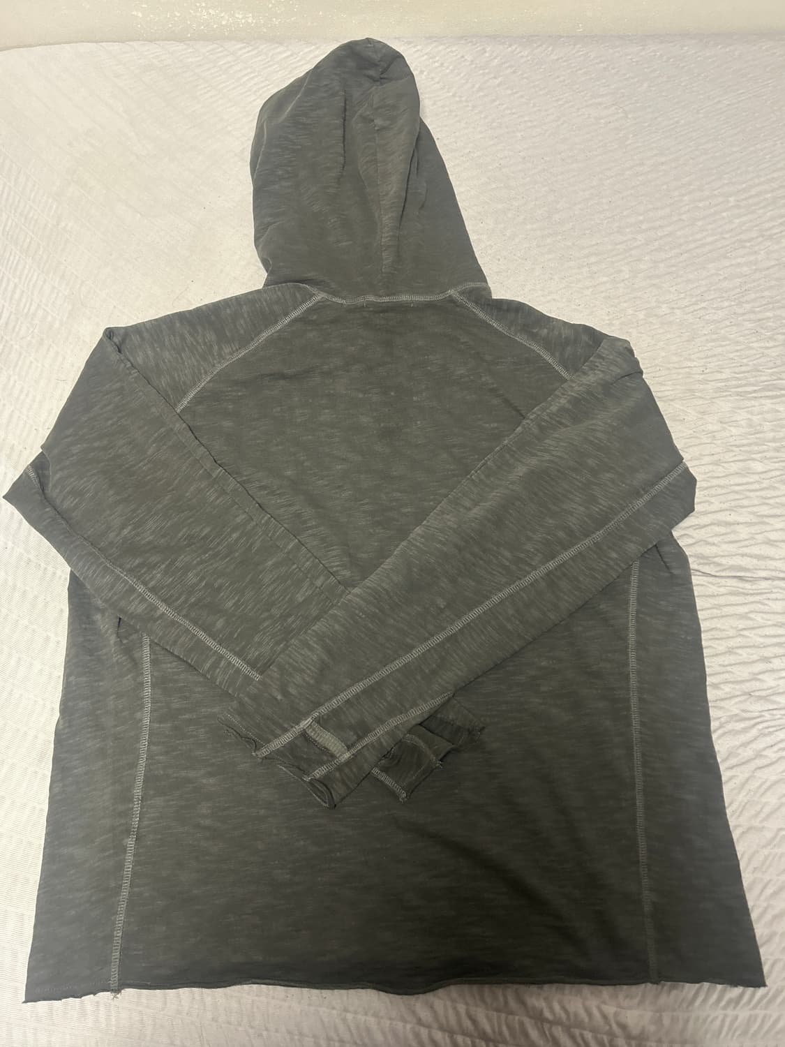 [3] 폴리테루 휴먼인덱스 휴먼 슬럽 후디 차콜 상품이미지3