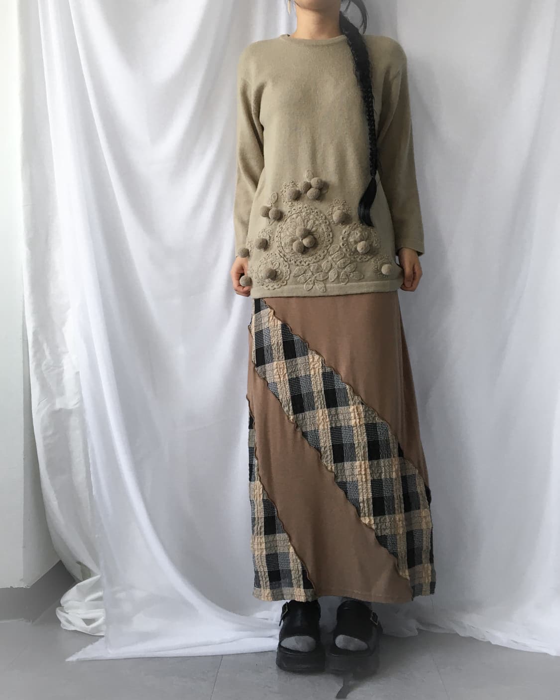Pom pom point knit 상품이미지5