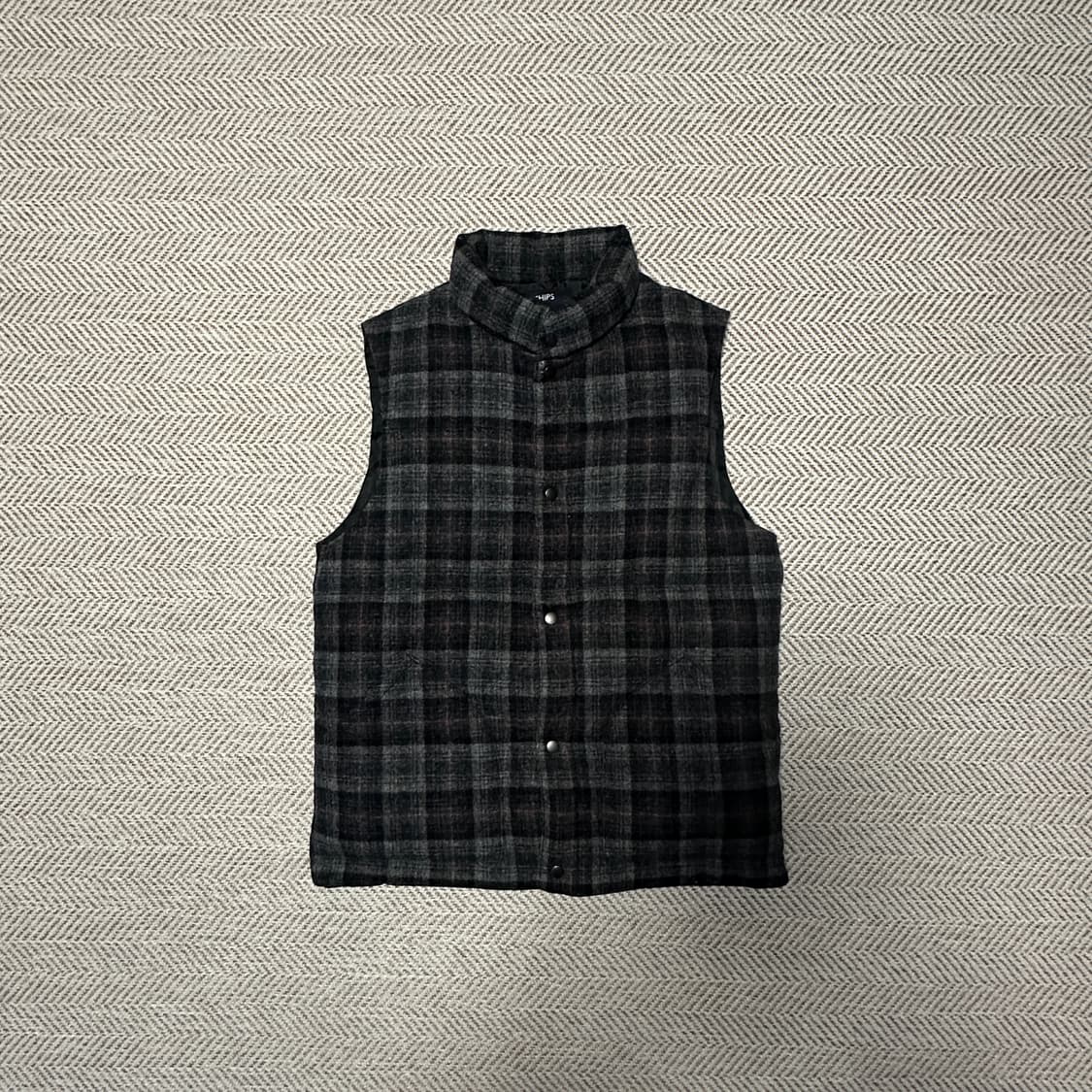 SHIPS usa made classic check down vest 상품이미지1