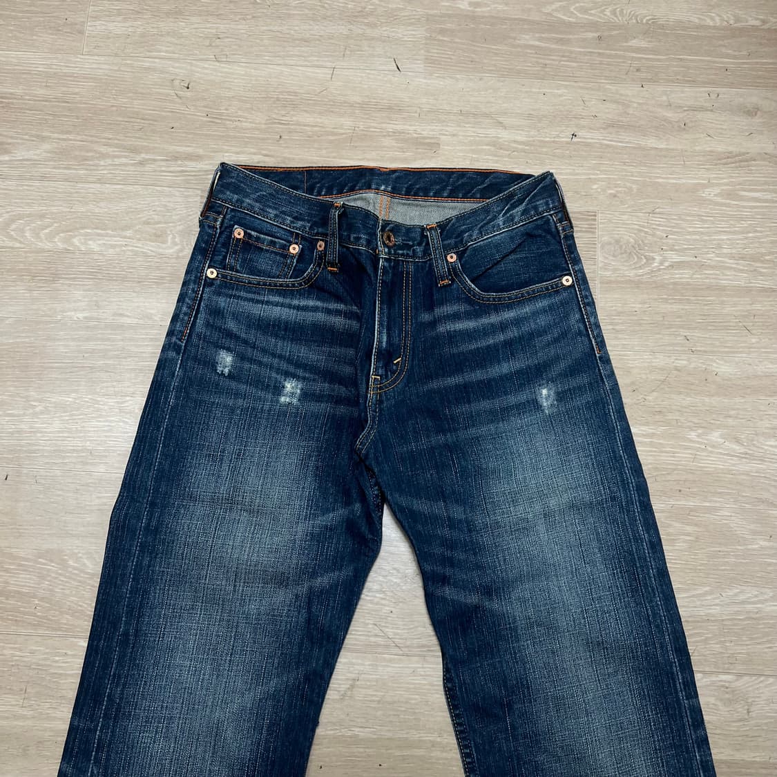 리바이스 523 스트레이트 워싱 데님 청바지 [인디고] 30 상품이미지2