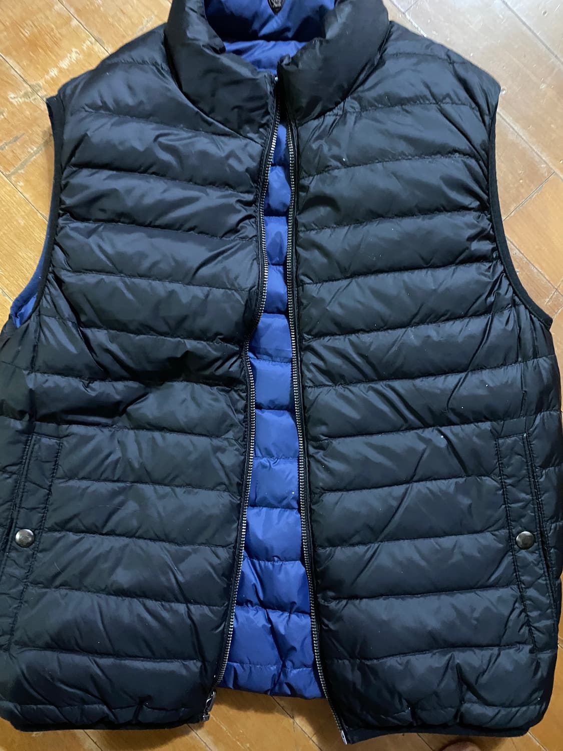 마시모두띠 남성 양면 경량 다운패딩 조끼 M (국내100) 상품이미지5