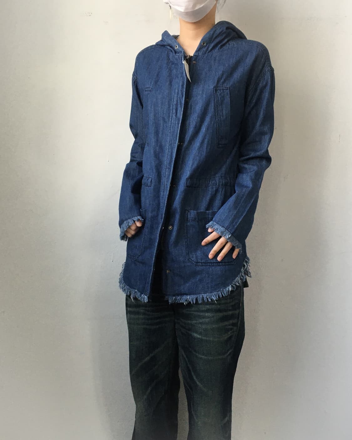 Fringe point hood zip up 상품이미지6