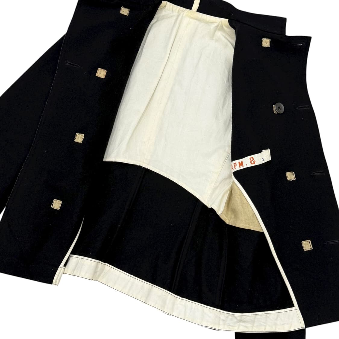 45rpm 블랙 울 캐시미어 혼방 피코트 숏코트 상품이미지6