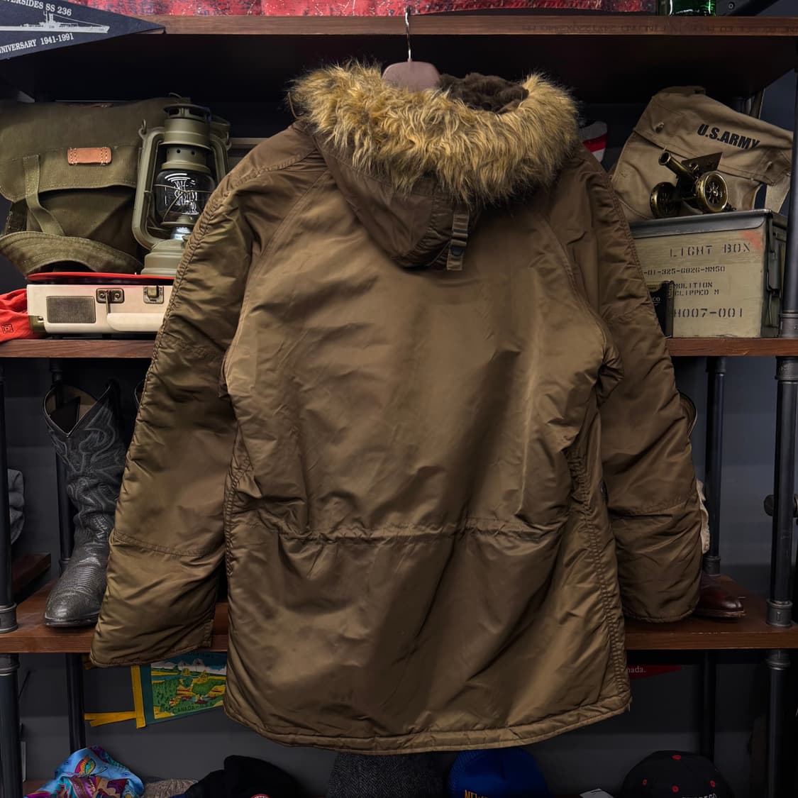 알파 인더스트리 N3B 밀리터리 퍼 후드 야상 자켓 파카 복각 N129 상품이미지2