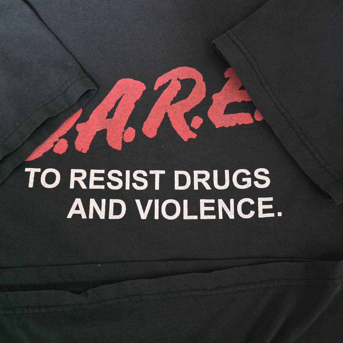 [XL] 90s 빈티지 DARE 티셔츠 블랙 ver. 페이딩 상품이미지5