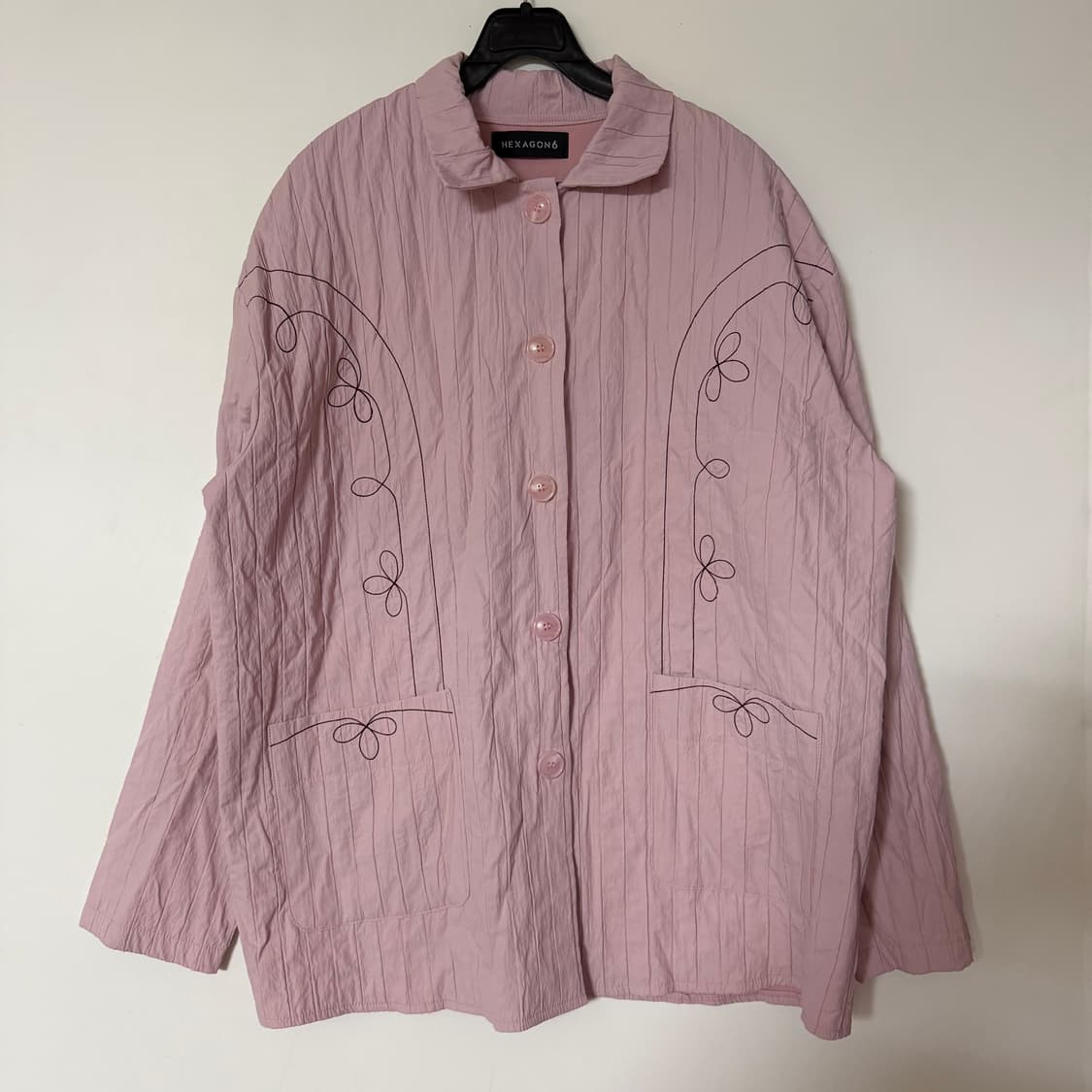 새상품 남자 퀄팅 루즈핏 자켓 (핑크) 상품이미지1