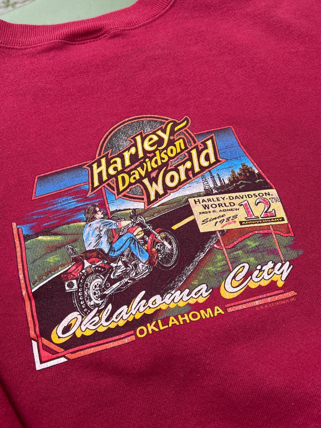90s Harley Davidson 12주년 스웻셔츠 상품이미지5