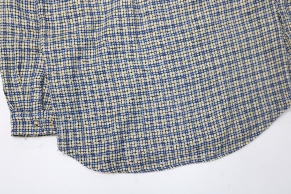 PEPSI COLA 펩시콜라 빈티지 블루 하운즈투스 체크 셔츠 (M) 상품이미지9
