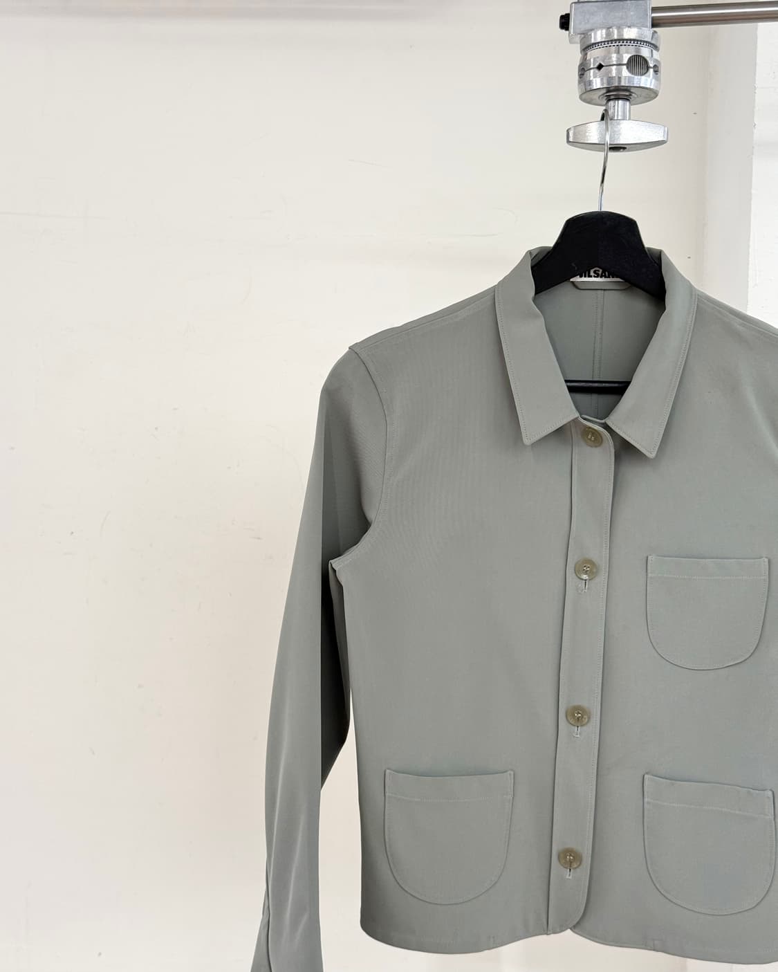 질 샌더 세이지 그린 체스트 패치 포켓 셔츠 상품이미지3