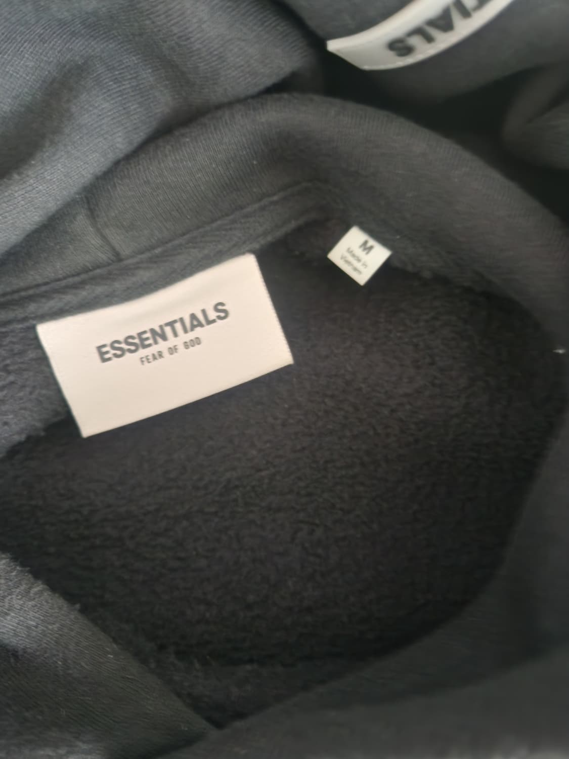 피어오브갓 블랙 에센셜 후드 셋업 후드티 반바지 상품이미지10