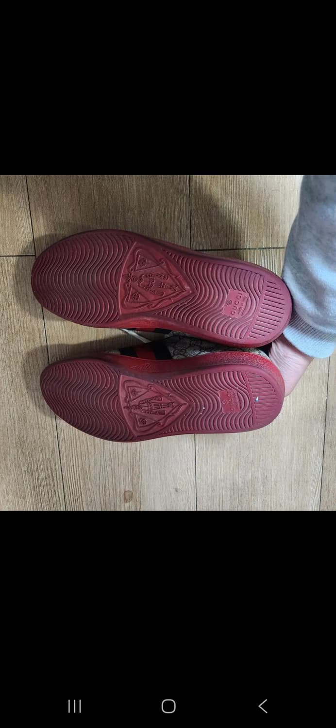 정품 구찌  에이스 GG 슈프림 레드260 상품이미지5