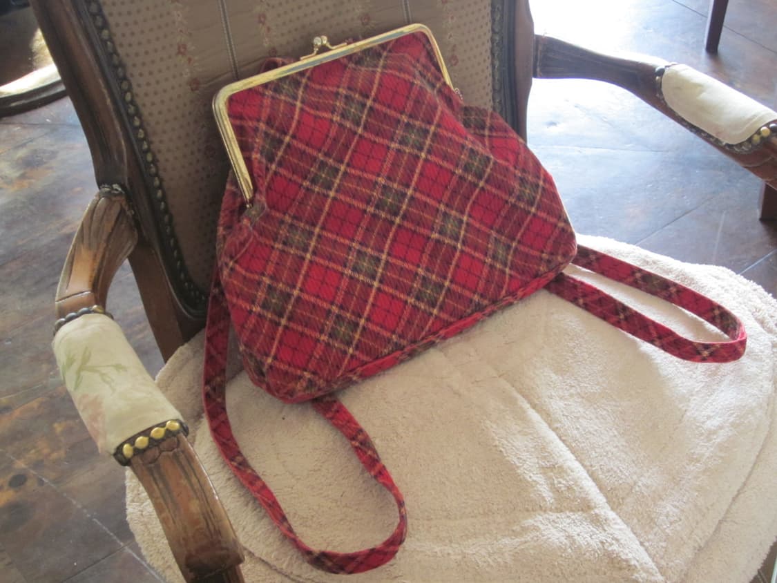 캐캐체 가마구치 체크 백팩 상품이미지1