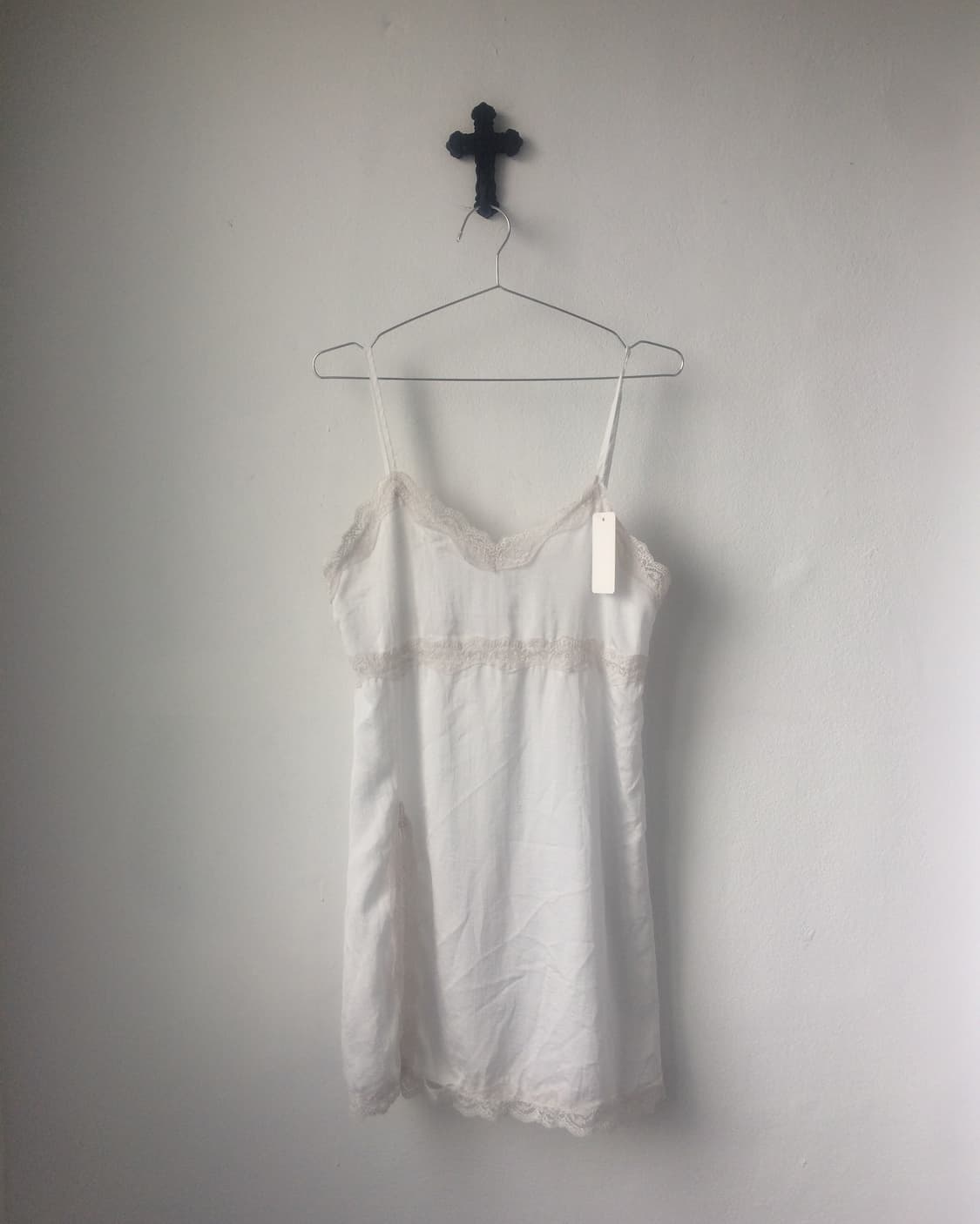 Lace trimming slip onepiece 상품이미지2