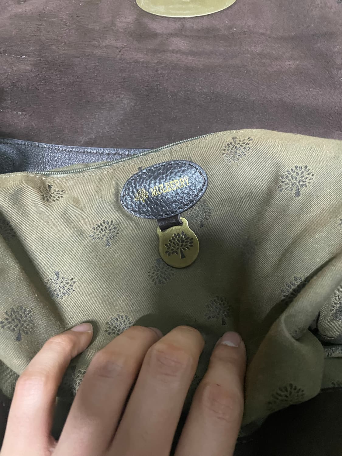 멀버리 백 브라운 상품이미지3