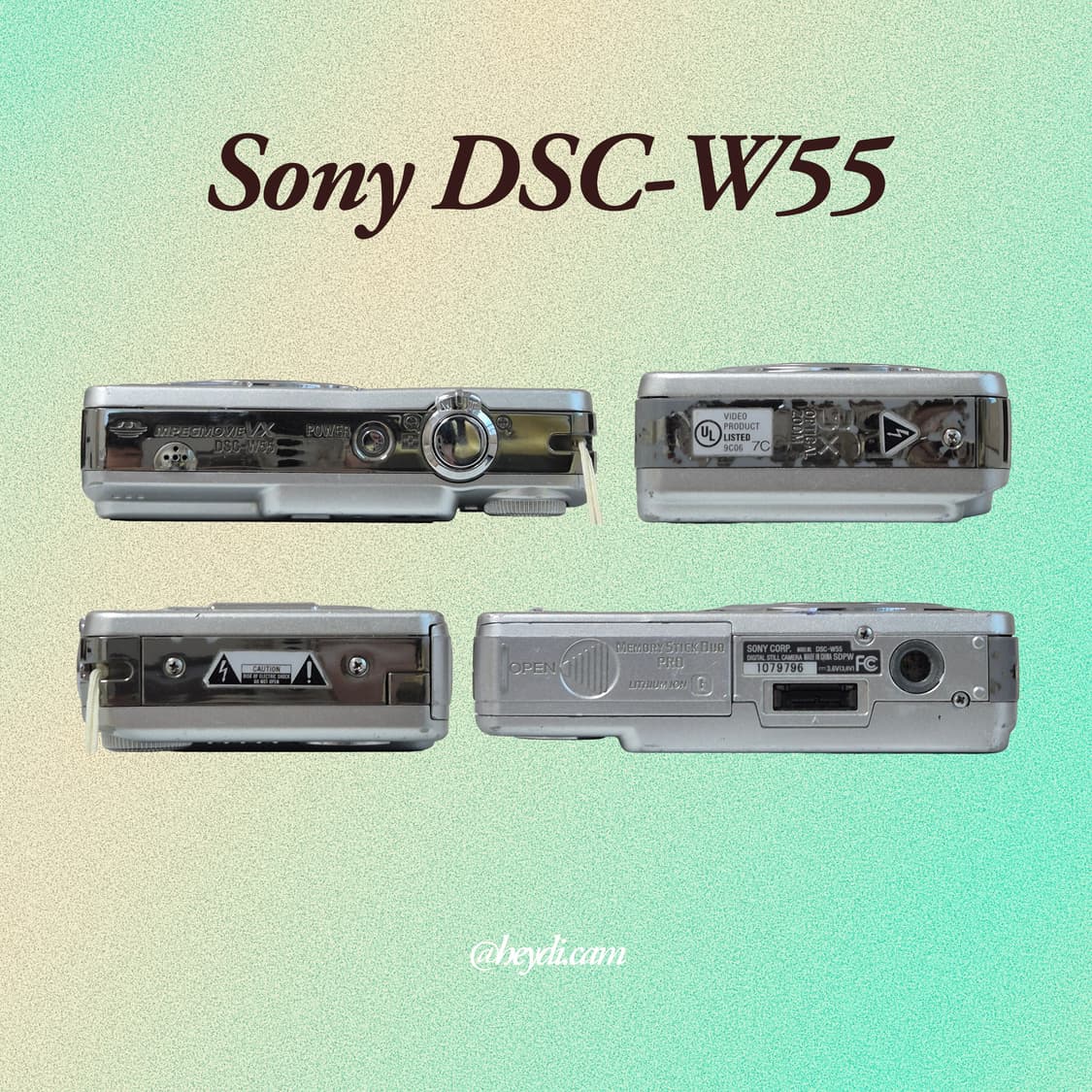 소니 사이버샷 W55 실버 !! (Sony DSC-W55) 상품이미지3