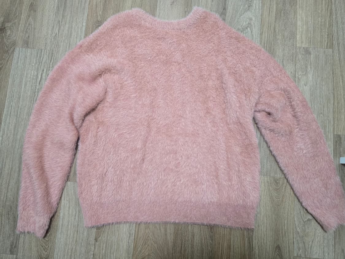 CROPPED HAIRY KNIT - PEACH 상품이미지1