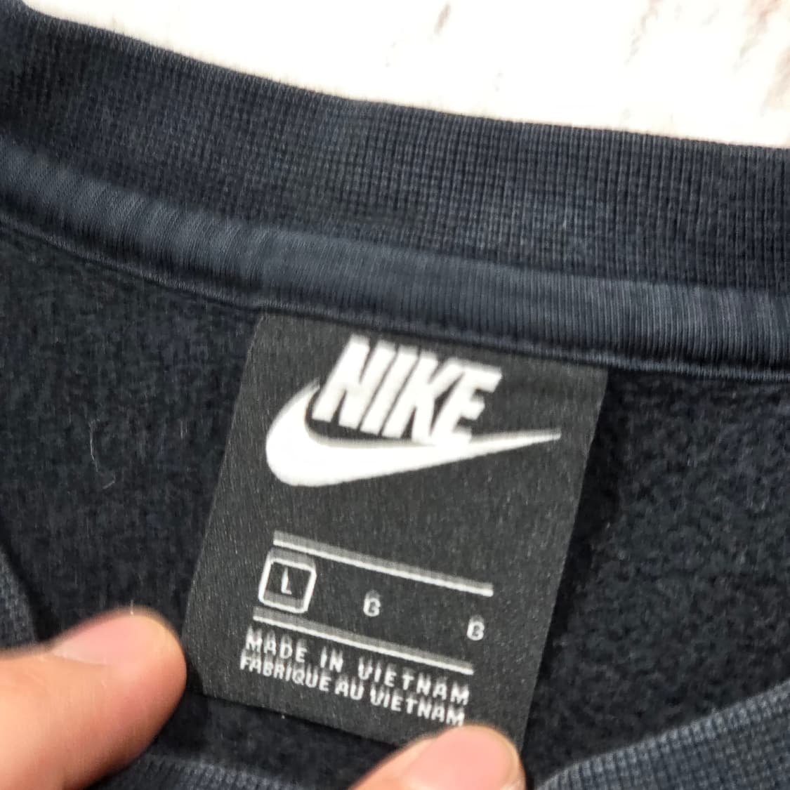 나이키 스마일 프린팅 약기모 블랙 맨투맨 상품이미지7