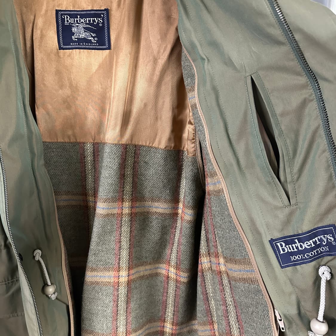 빈티지 버버리 후드/내피 탈착형 야상 점퍼 상품이미지3