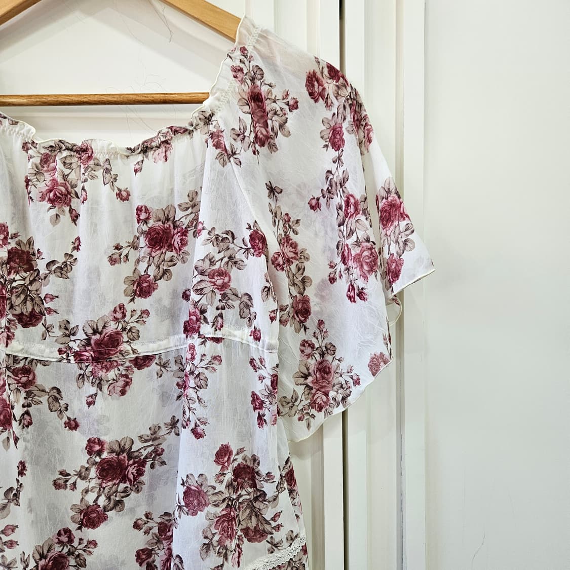 (LEST ROSE) 로즈 쉬폰 프릴 블라우스 상품이미지7