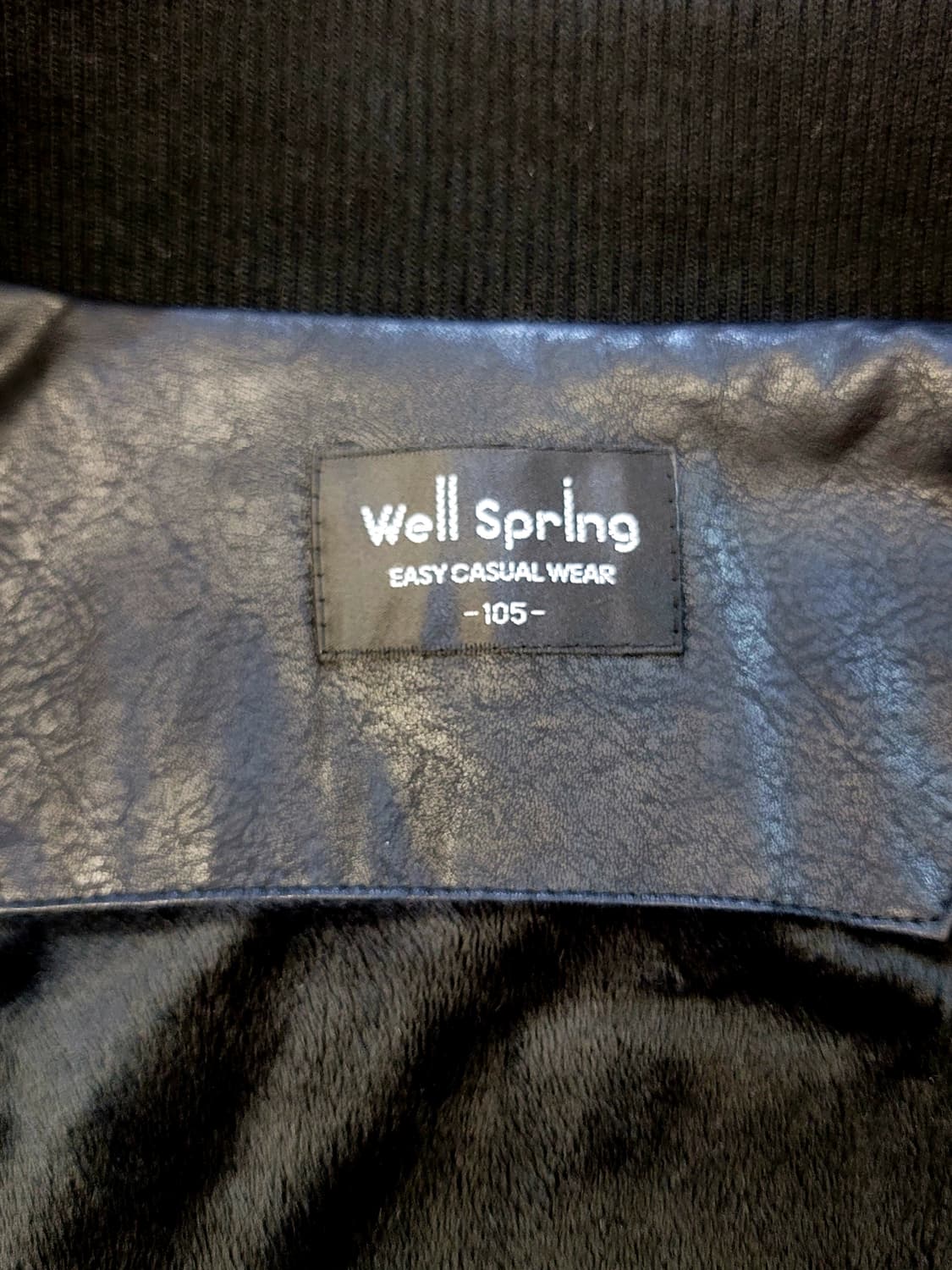 [105.XL] Well Spring 가죽(인조)자켓 판매 상품이미지7