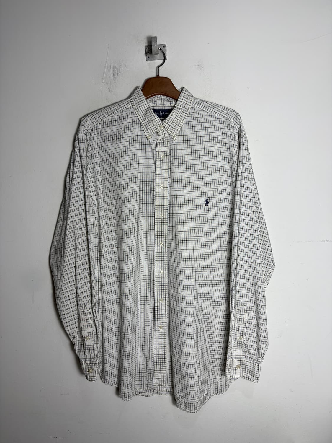 폴로 빅사이즈 클래식 핏 체크 셔츠 XLT 상품이미지1