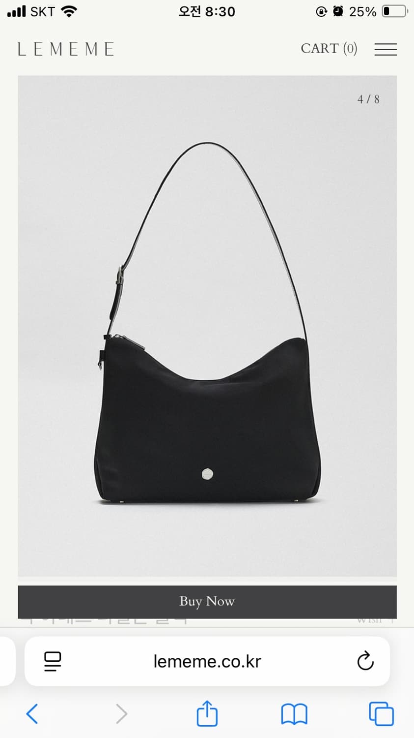 르메메 삭 아네스 나일론 블랙 상품이미지4