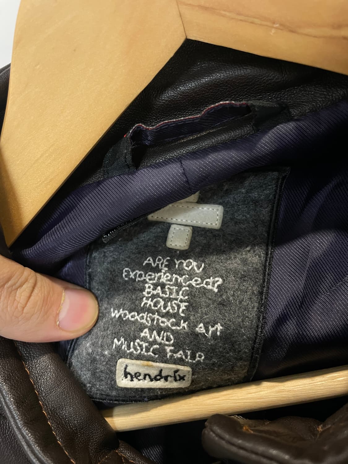 (105) hendrix 헨드릭스 빈티지 투포켓 양가죽 자켓 상품이미지2