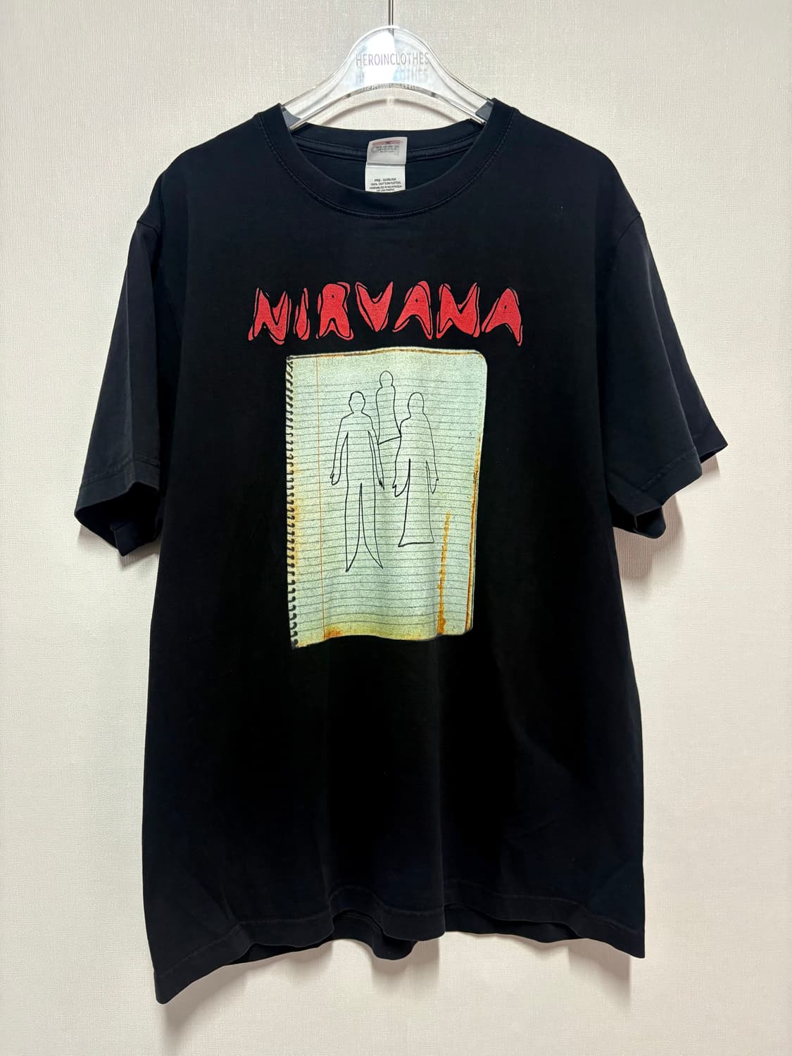 [L] 2003 Nirvana Ghost Note 반팔 티셔츠 상품이미지1