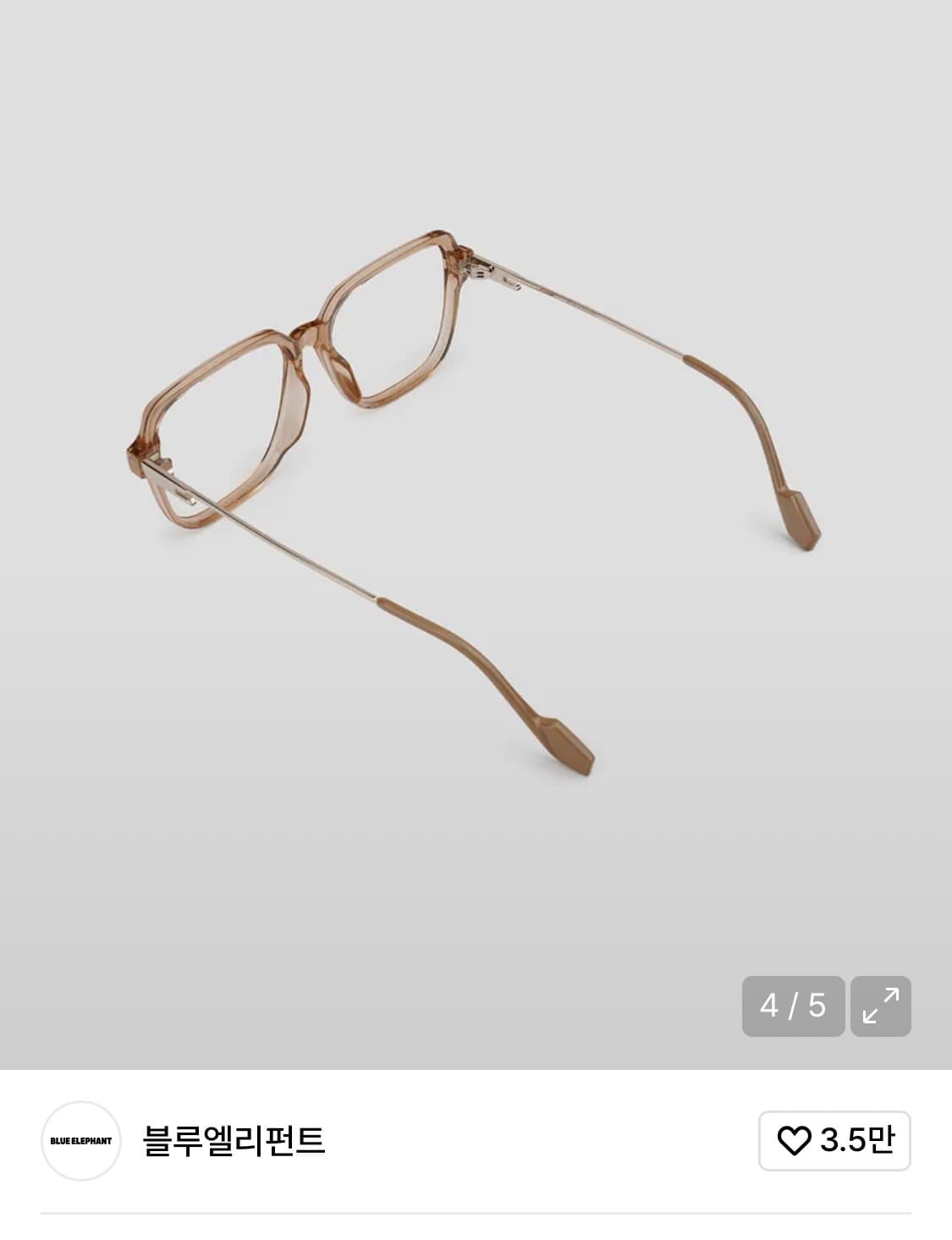 블루엘리펀트 ZENTA brown 젠타 브라운 안경 상품이미지2