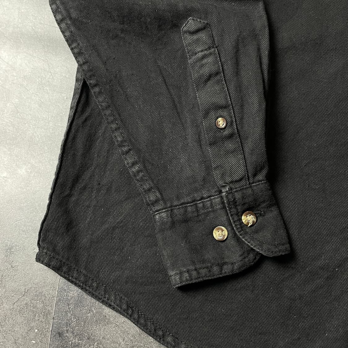 SIERRA PACIFIC 시에라퍼시픽 블랙 코튼 셔츠 A00674 상품이미지6