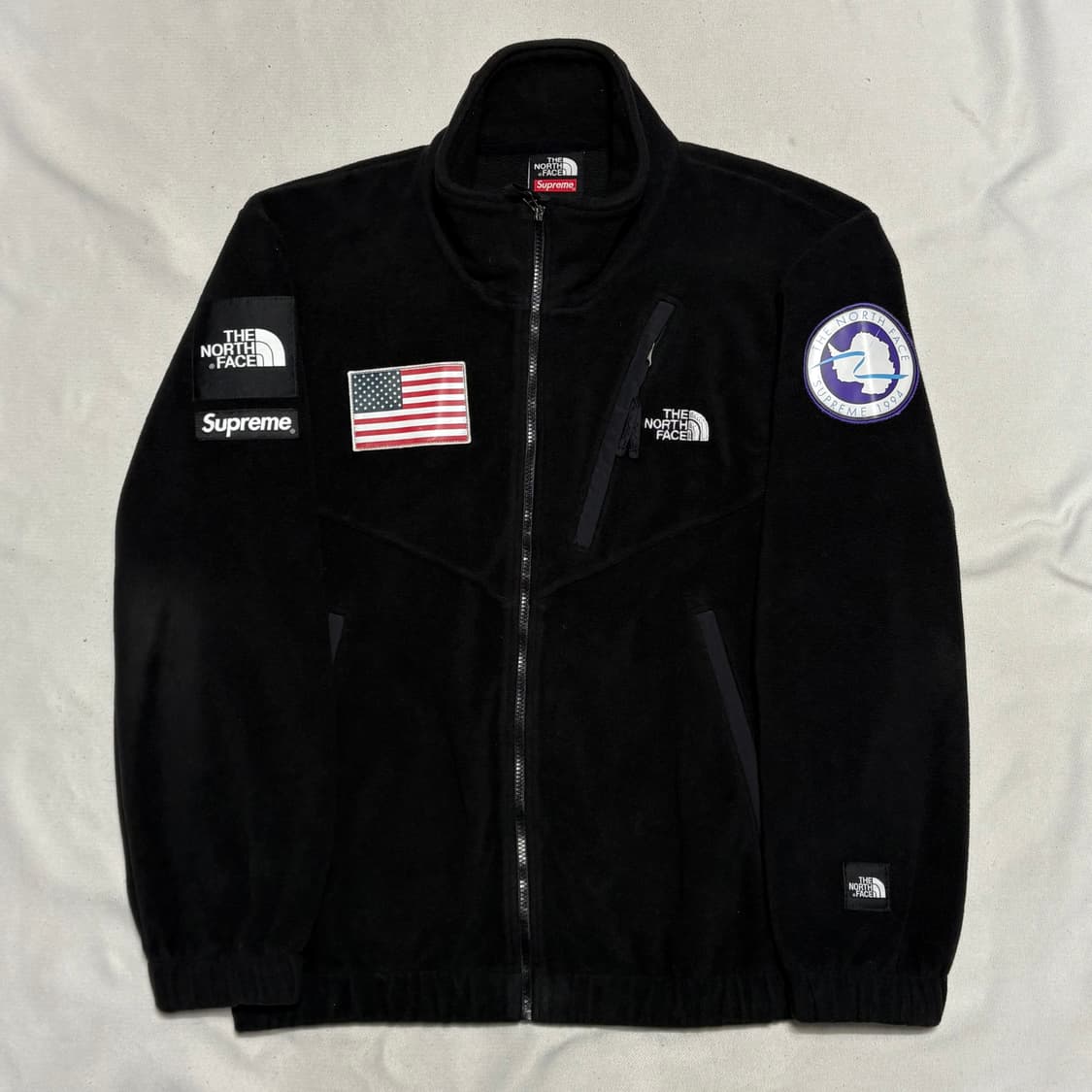 XL 슈프림 x 노스페이스 17SS 트랜스 안타티카 익스페디션 폴라텍 플 상품이미지2