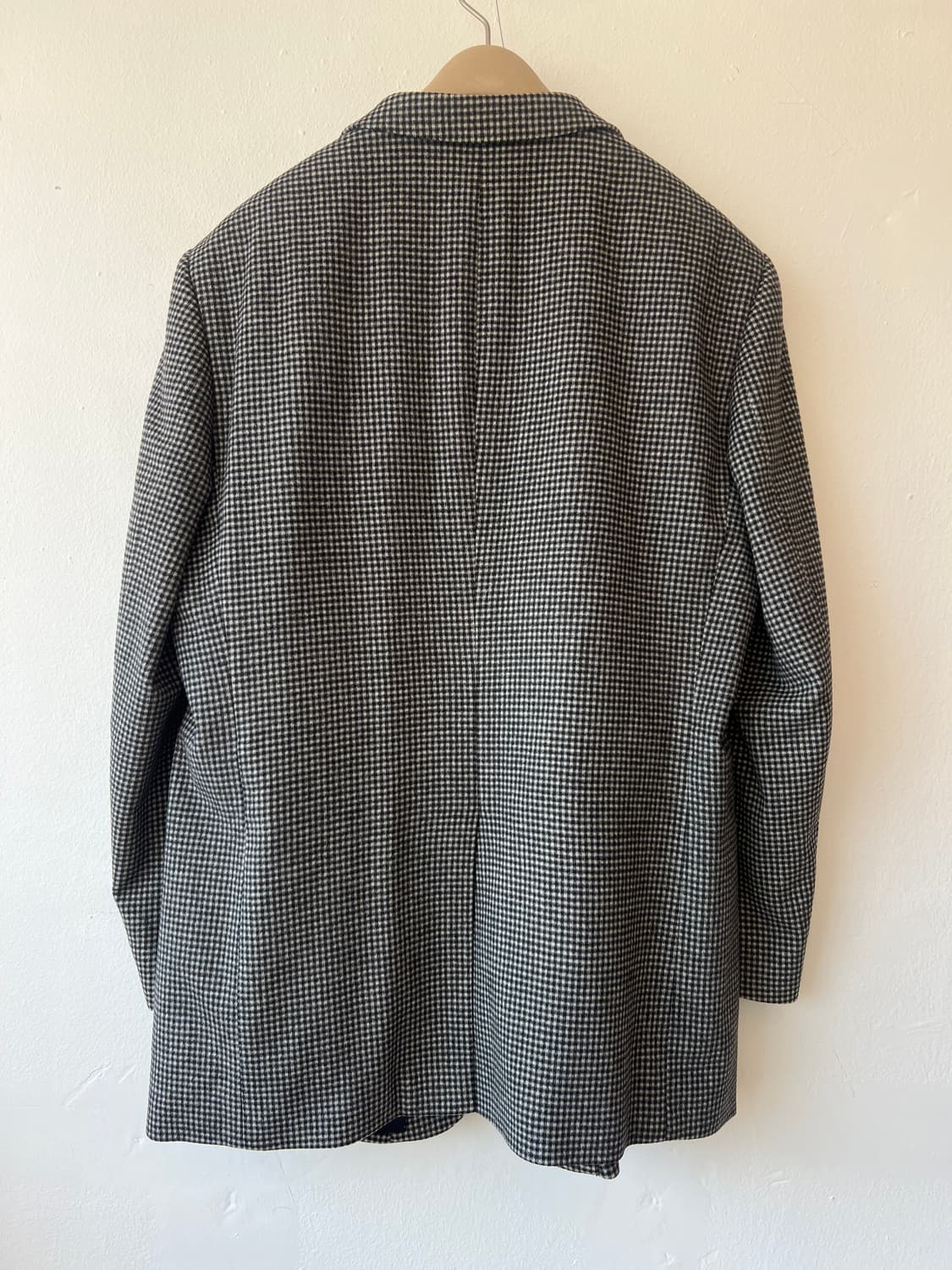 로가디스 남성 블랙 하운드투스체크 울캐시미어자켓 싱글자켓 상품이미지3