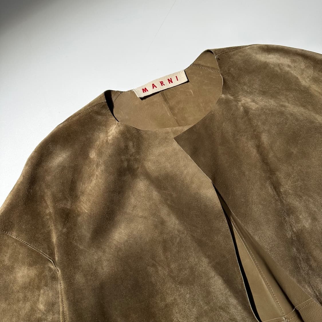 (매장판) 마르니 카우레더 스웨이드 코트 상품이미지3