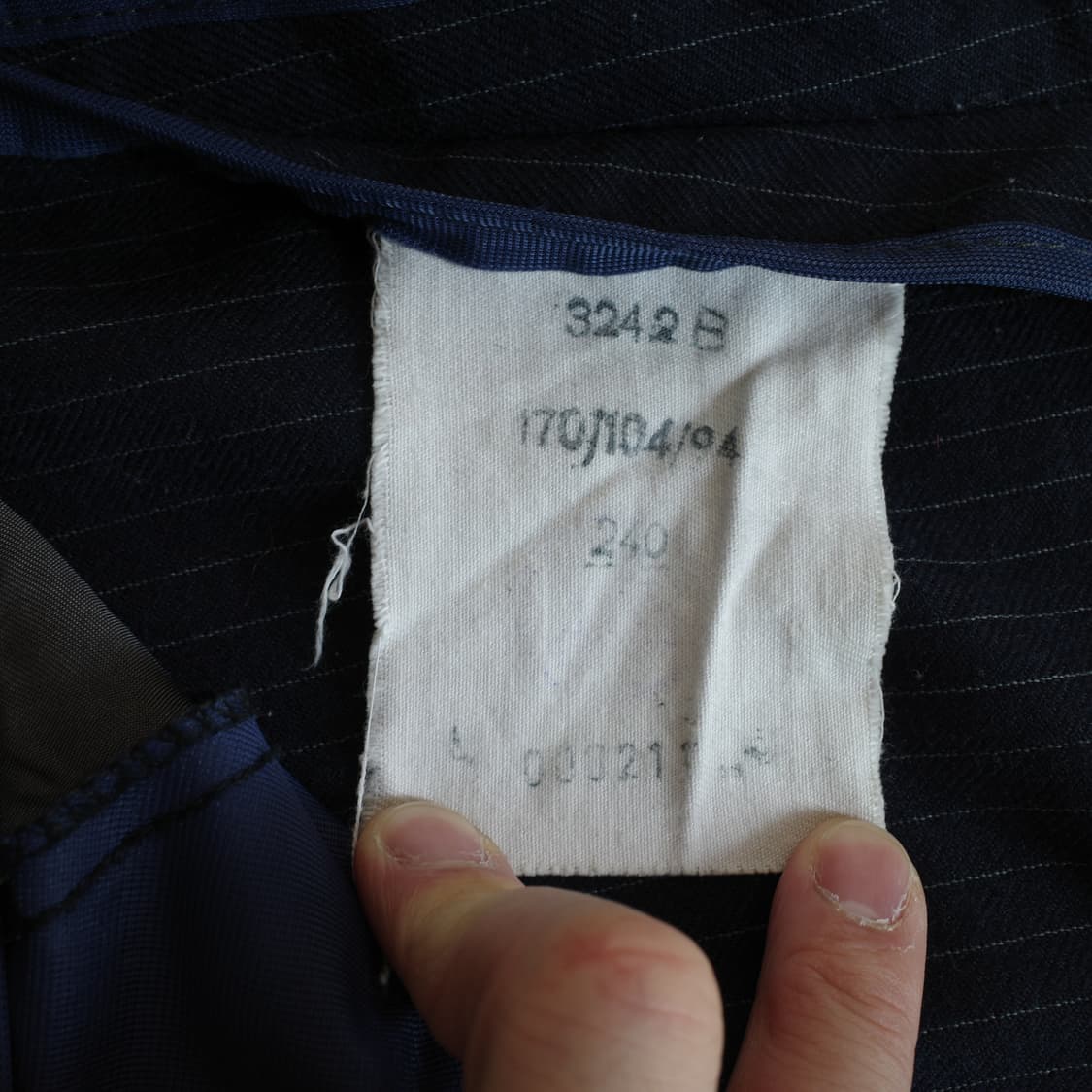 80s 프랜치 스트라이프 울 드레스 워크 팬츠 상품이미지5