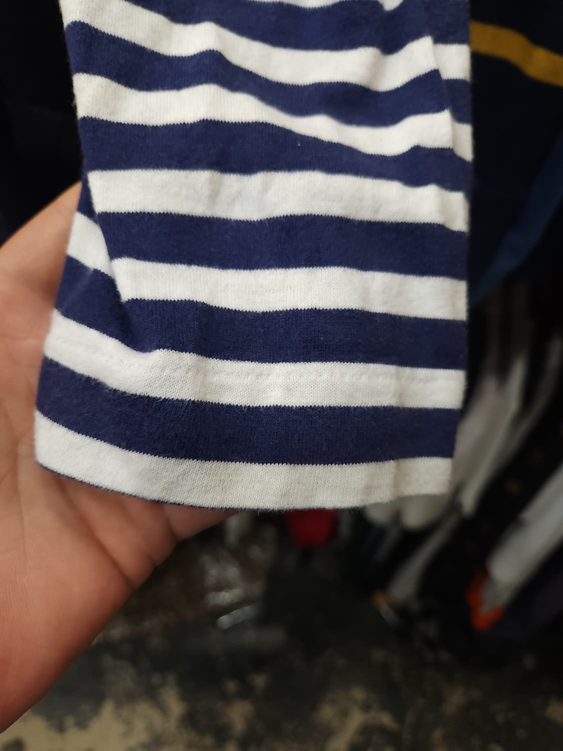 꼼데가르송 더블와펜 보더 티셔츠
 상품이미지7
