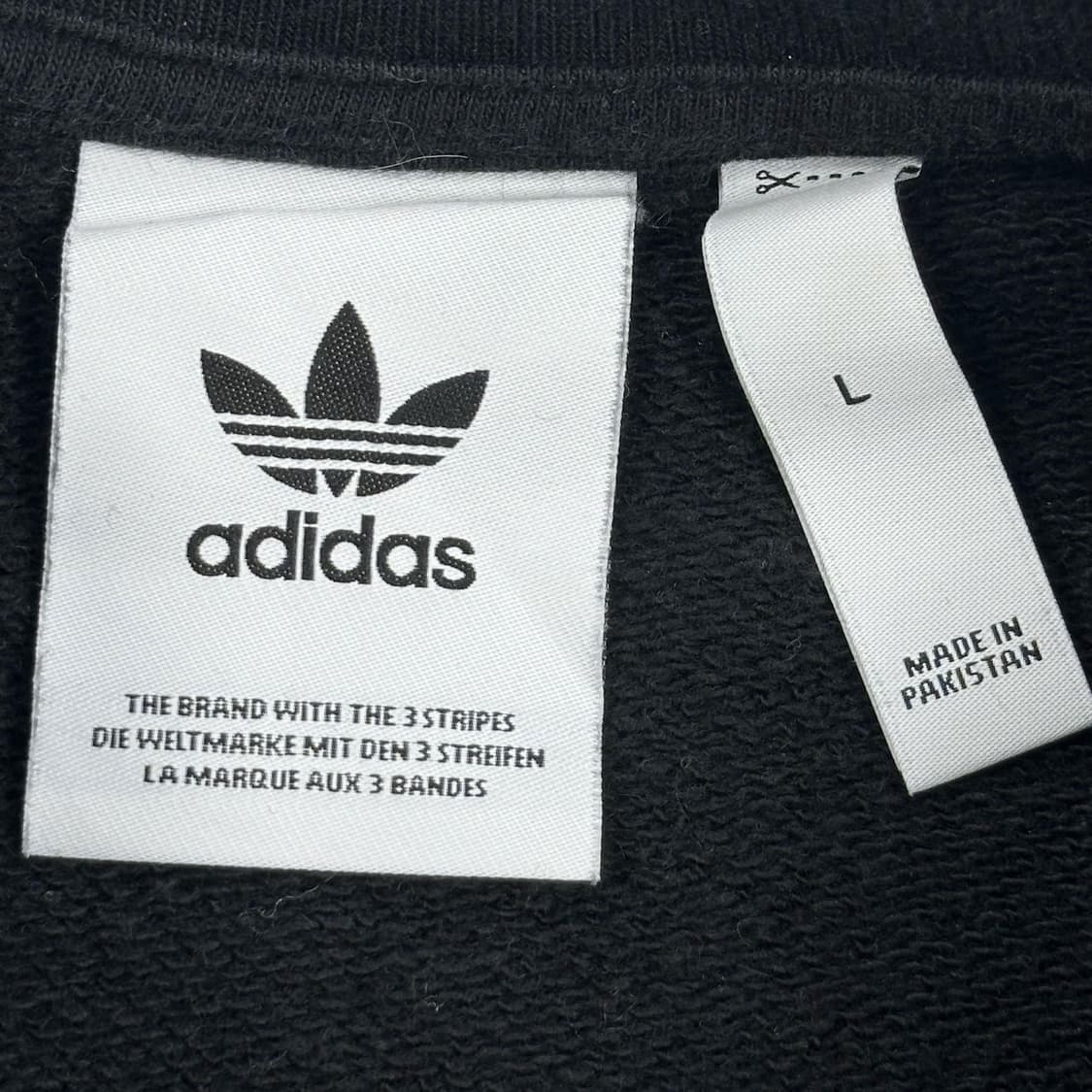 아디다스 트레포일 블랙 크루넥 맨투맨 (L) 상품이미지4
