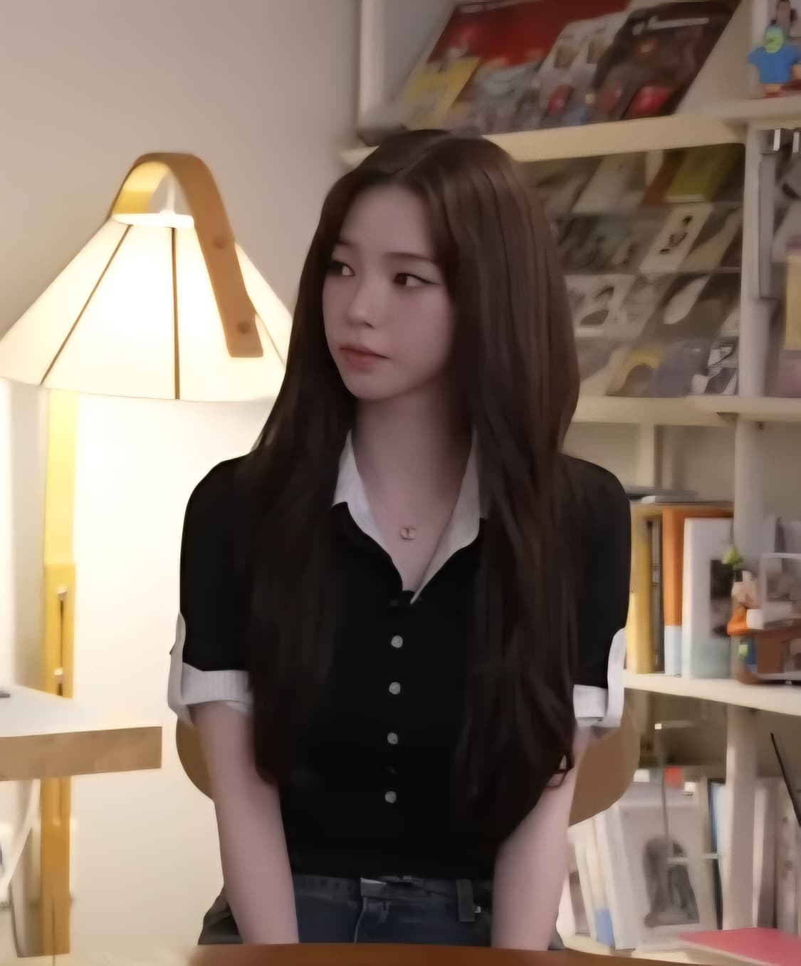 원진스튜디오 카라넥 셔츠 레이어드 반팔티셔츠 상품이미지1