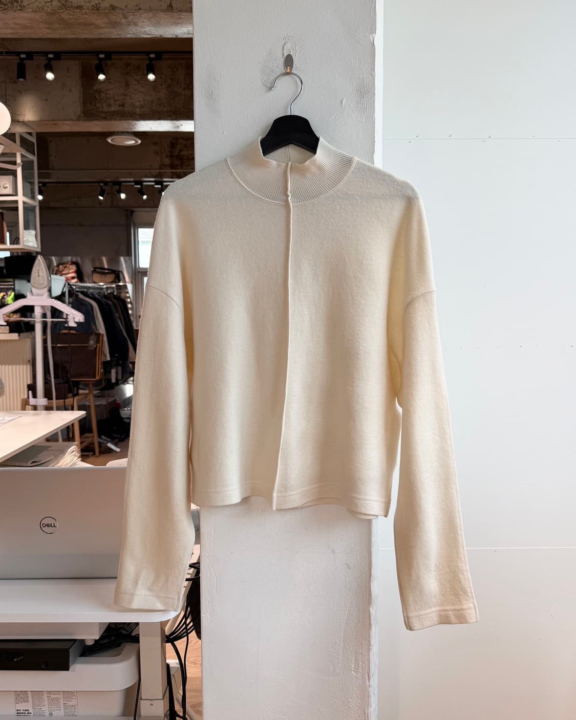 질샌더 아이보리 라나울 니트  상품이미지2