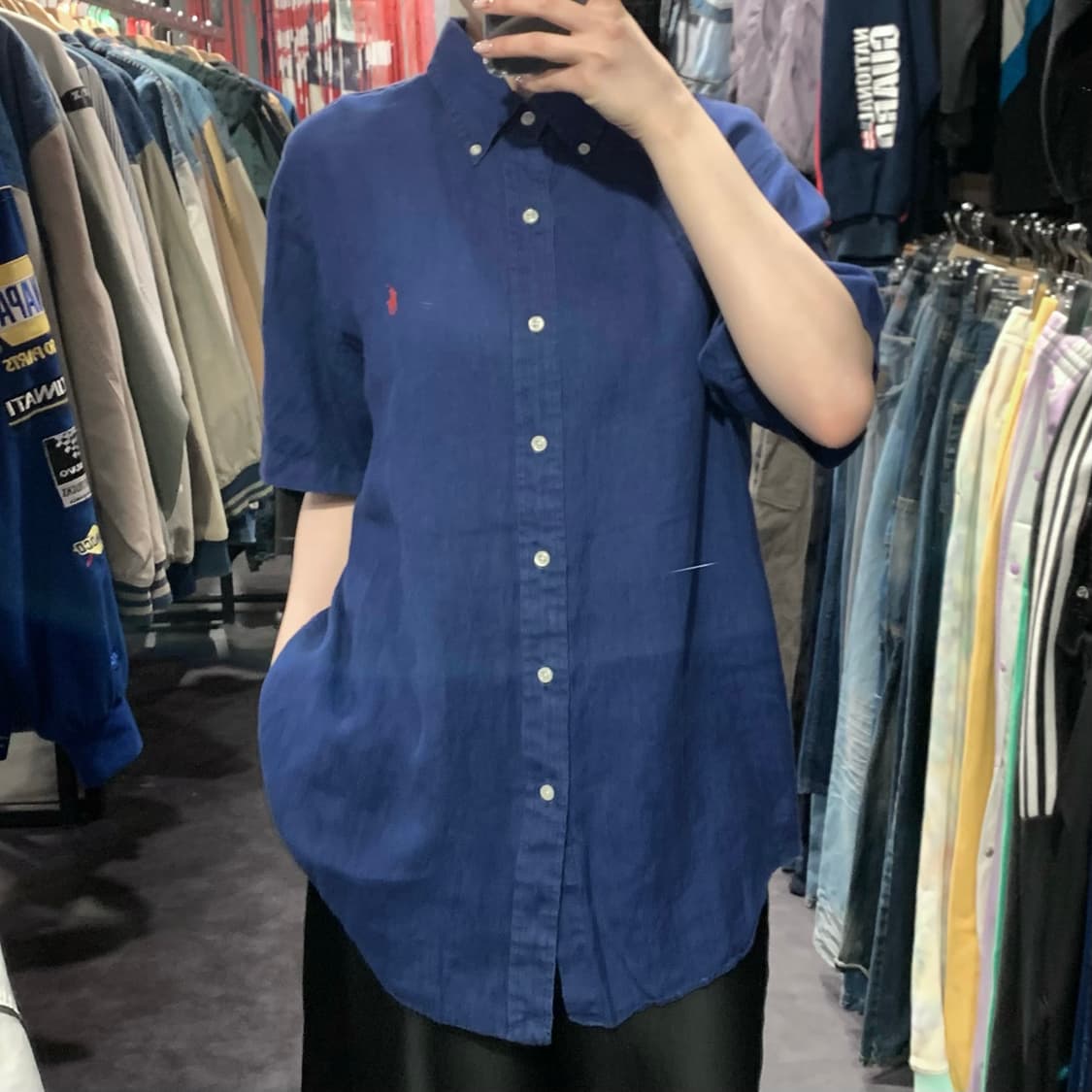 [IM] 폴로 랄프로렌 반팔 셔츠 블루 상품이미지2