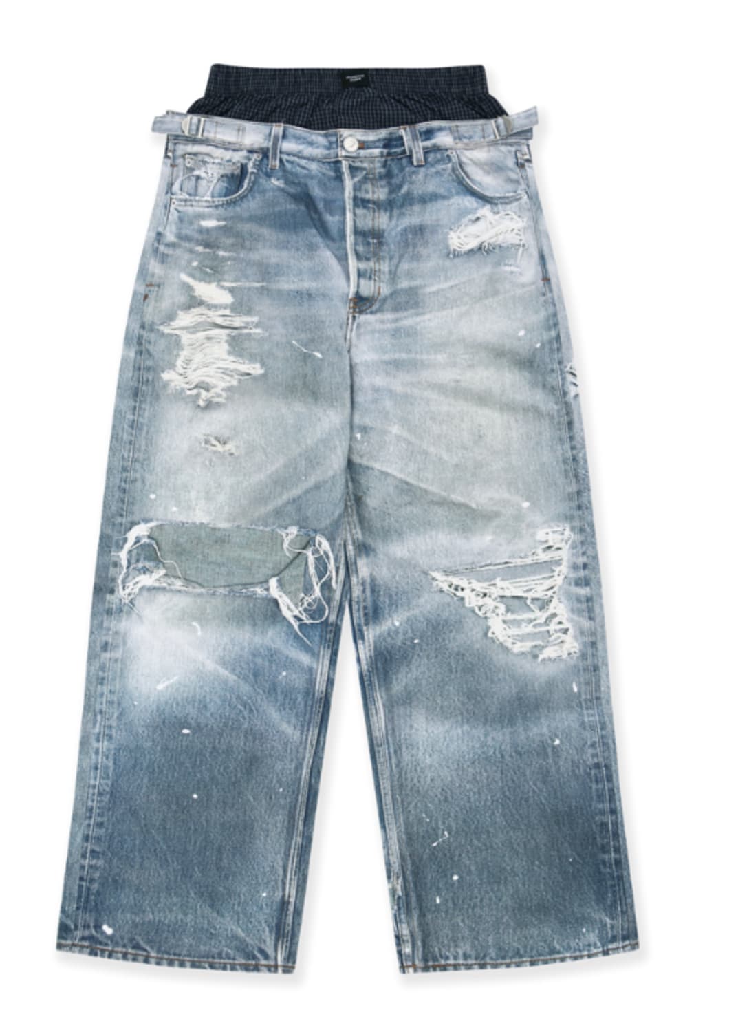 [3] 프로토콜 인덱스 트롱프뢰유 레이어드 팬츠 상품이미지1