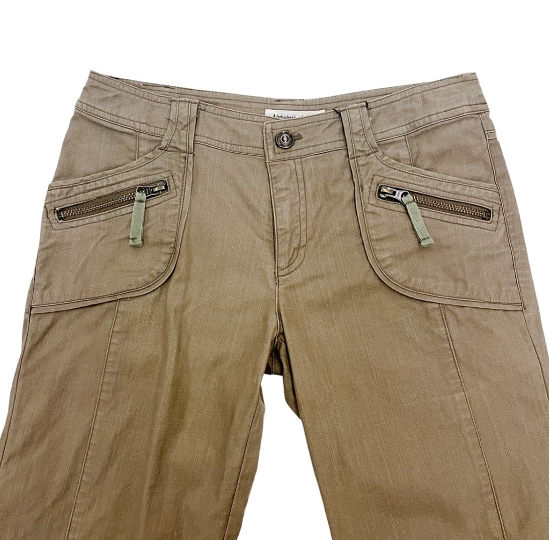 빈티지 로우라이즈 부츠컷 베이지 팬츠 상품이미지4