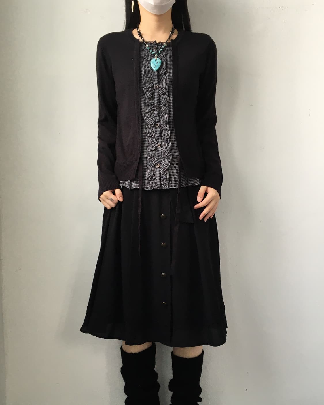 Frill layered point knit 상품이미지6