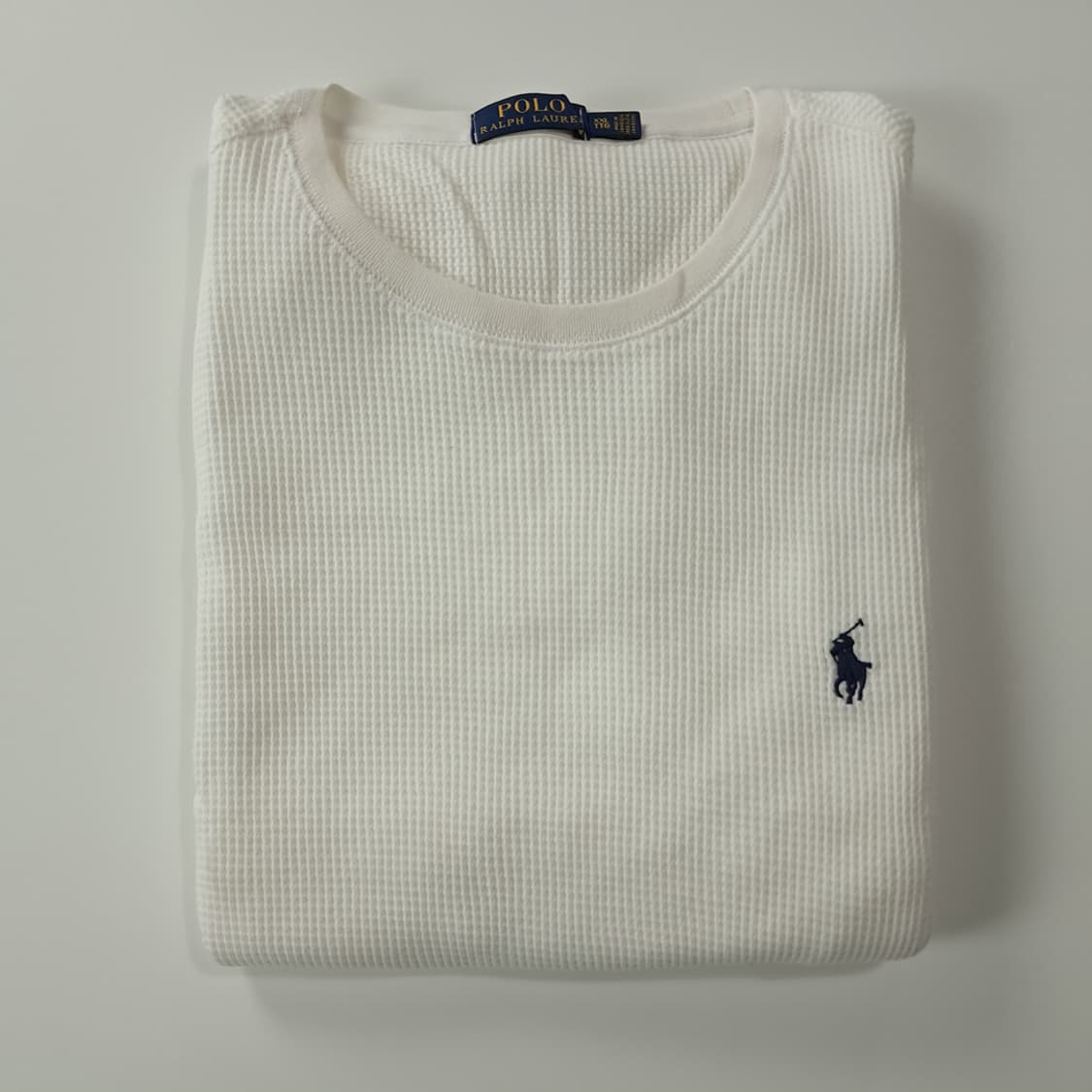 CK343 2XL 폴로 화이트 와플 티셔츠 상품이미지7