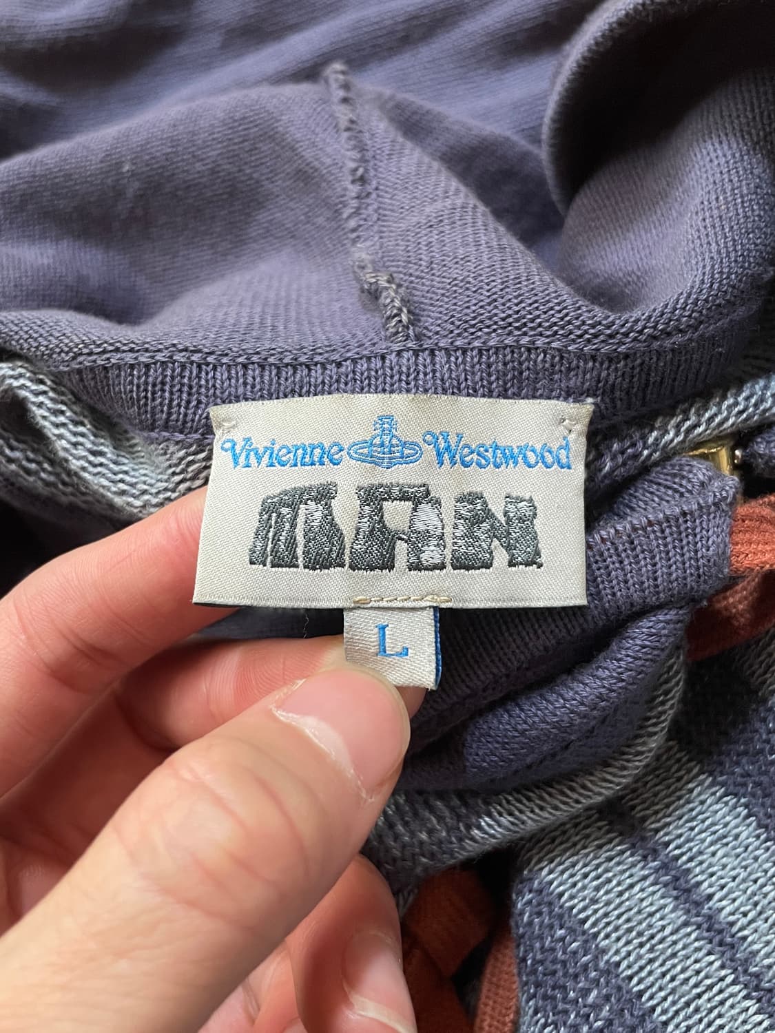 Vivienne Westwood Man Stripe Knit Zip up 상품이미지6