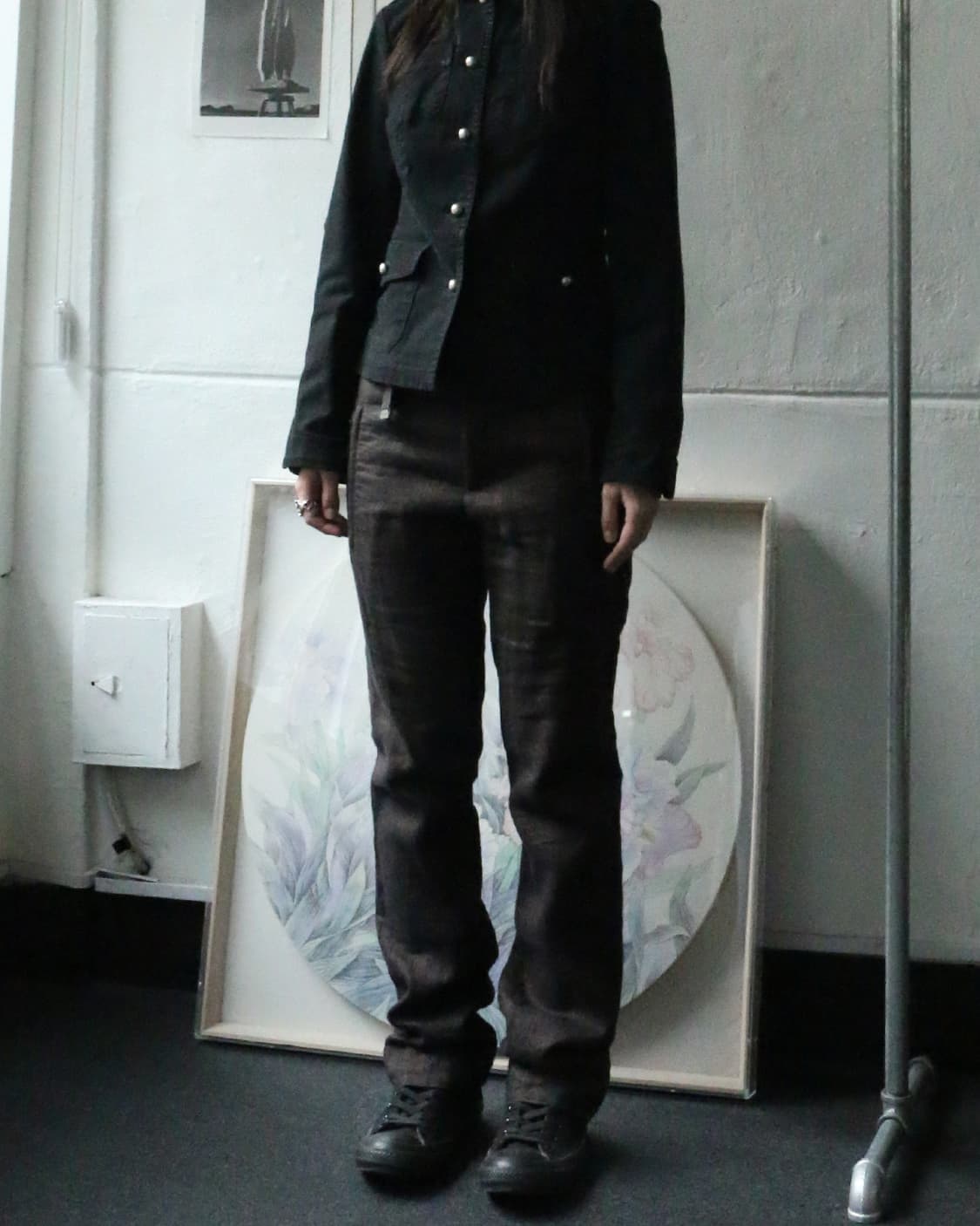 2000s 닐 바렛 스트라이프 팬츠 상품이미지2