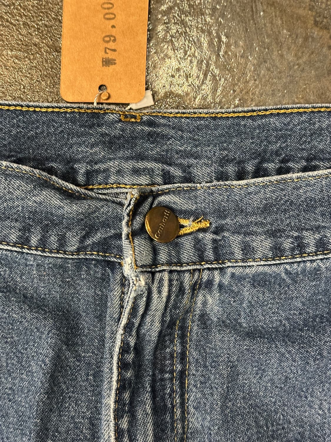 Carhartt 칼하트 덩가리핏 카펜터 데님팬츠 40x30 상품이미지3